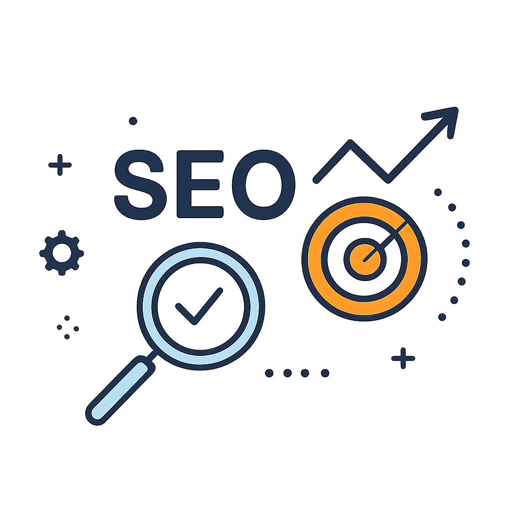 Illustration representing search optimization for local businesses
